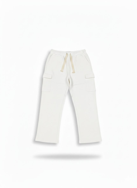 Cargo sweatpants - White