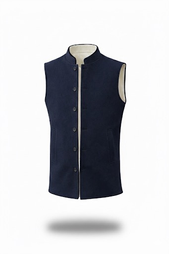 Vest Double face Dark Blue - white