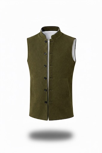 Vest Double face - Grean - white